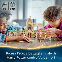 LEGO Harry Potter La battaglia di Hogwarts, con Minifigure di Molly Weasley, Bellatrix Lestrange, Voldemort e la Spada di Grifon