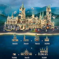 LEGO Harry Potter La battaglia di Hogwarts, con Minifigure di Molly Weasley, Bellatrix Lestrange, Voldemort e la Spada di Grifon