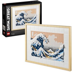 LEGO Art Hokusai - La Grande Onda, Set Fai Da Te, Hobby Creativi per Adulti, Idea Regalo, Decorazioni Casa, Quadri Soggiorno Gia