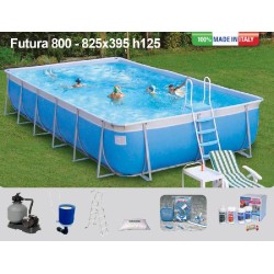 PISCINA FUTURA 800 - 780X350 H 125 (made in Italy) New plast