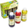 CRAYOLA - Mini Kids, 3 Tempere a Dita Lavabili, Bottigliette da 236 ml, Colori primari: blu, giallo, rosso, etÃ  36 Mesi +, 81-1