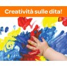 CRAYOLA - Mini Kids, 3 Tempere a Dita Lavabili, Bottigliette da 236 ml, Colori primari: blu, giallo, rosso, etÃ  36 Mesi +, 81-1