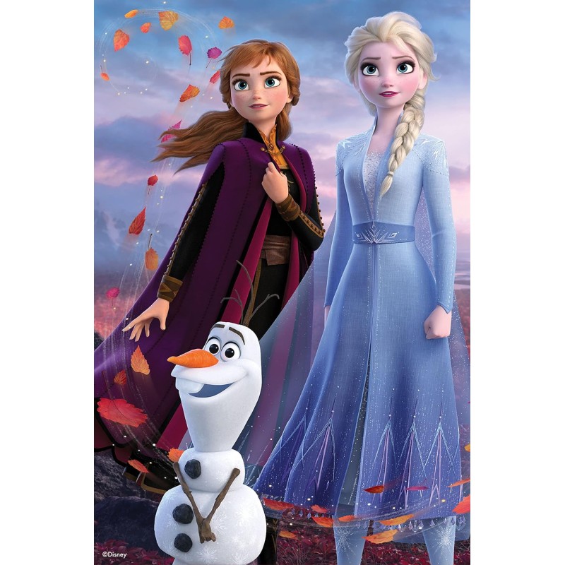Prime 3D Puzzle lenticolare Disney Frozen Elsa, Anna e Olaf, 200 pezzi, Multicolore, 33030