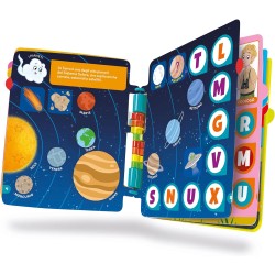 Clementoni - 16647 - Sapientino - Girapagina, Lâ€™Alfabeto Del Pianeta Terra - Libro Educativo Ed Interattivo Per Stimolare L In