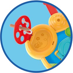 Clementoni - 17856 - Busy Baby Bear - Gioco Educativo Tavola Montessori con Elementi in Legno, Stimola ManualitÃ  Fine, attivitÃ