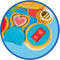 Clementoni - 17856 - Busy Baby Bear - Gioco Educativo Tavola Montessori con Elementi in Legno, Stimola ManualitÃ  Fine, attivitÃ