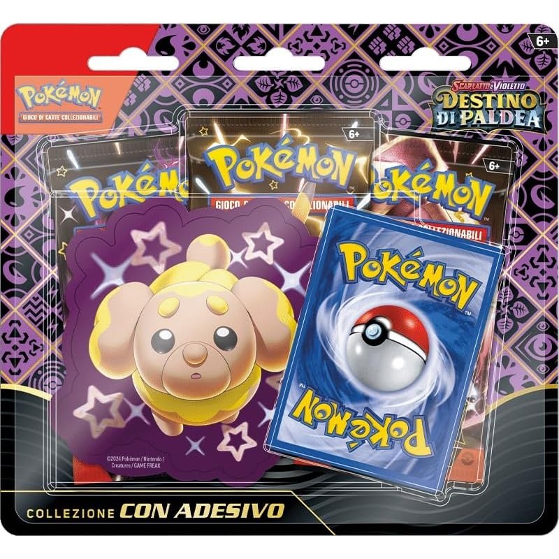 Gamevision - PokÃ©mon- PKM SV 4.5 Destino di Paldea Tech Sticker Collection, assortimento casuale