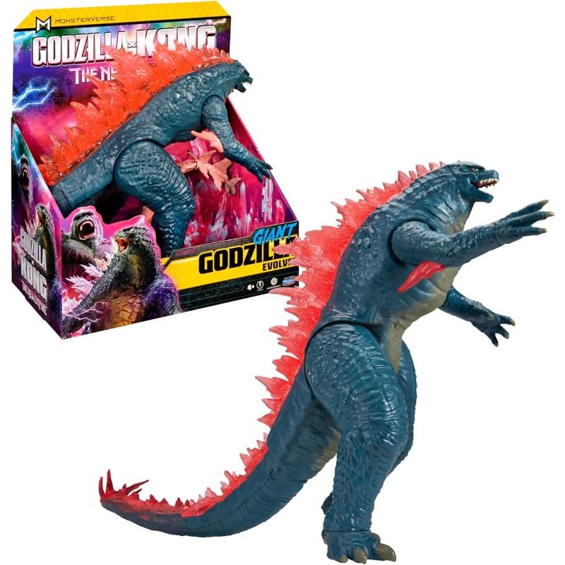 Giochi Preziosi - MonsterVerse - Godzilla X Kong, statuetta snodata, 28 cm, modello casuale, per bambini dai 4 anni, MN300