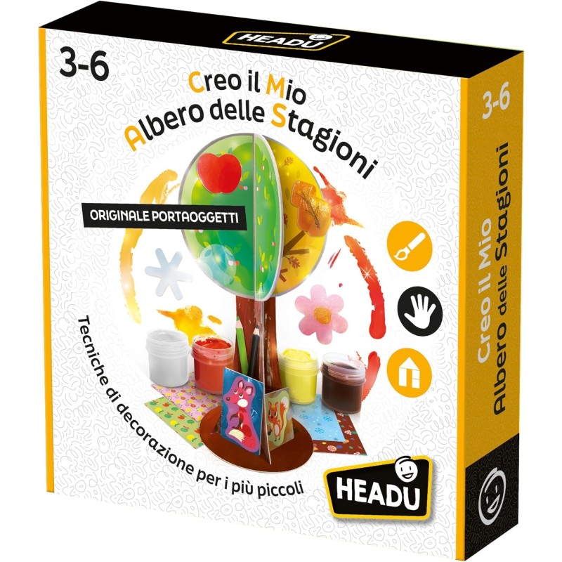 Headu - Creo Il Mio Albero Delle Stagioni Costruisci Con Varie Tecniche Creative Gioco Art &amp; Craft - IT56895