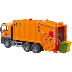 BRUDER 1693 - MAN TGS Camion della spazzatura Arancione
