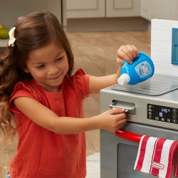 Little Tikes - La Prima Lavastoviglie - Elettrodomestico Realistico per Bambini - Giocattolo Interattivo con 14 Accessori da Cuc