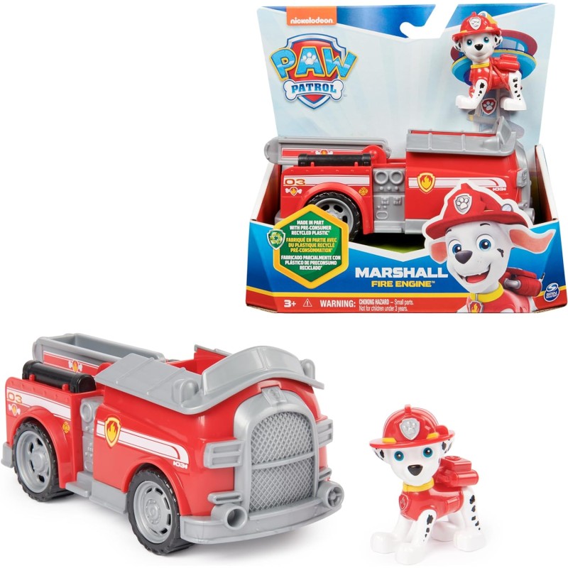 Paw Patrol - Camion dei Pompieri di Marshall, Veicolo e Personaggio Marshall, Giochi Bambini, 3+ anni - 6069058