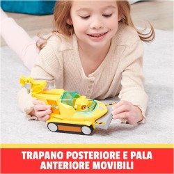 Paw Patrol - Veicolo Trasformabile Aqua Pups di Rubble per Avventure Marine, Personaggio di Rubble incluso, 3+ anni - 6066158