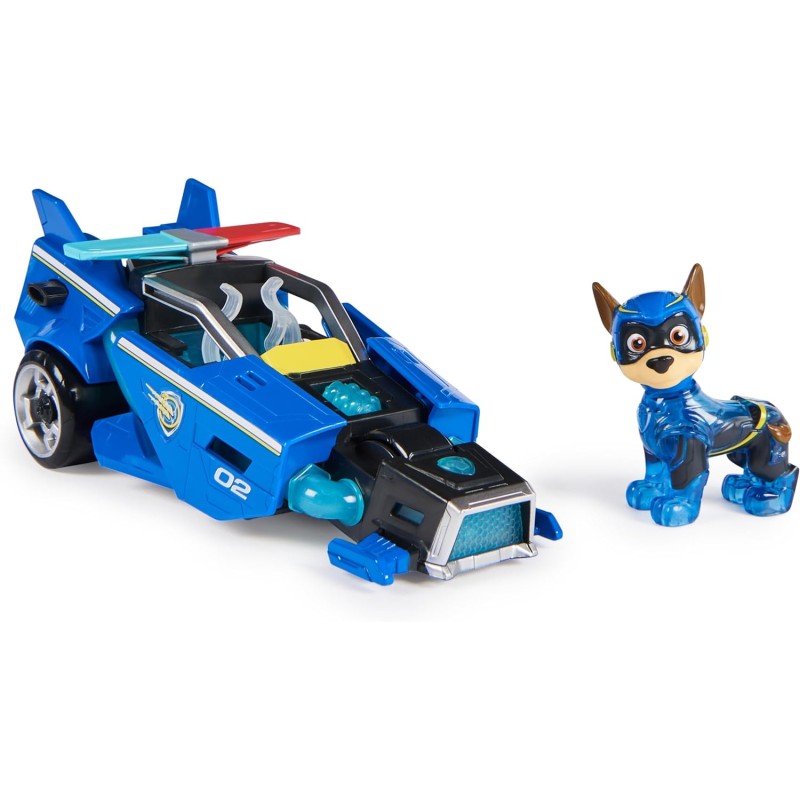 Paw Patrol - Veicolo della Polizia di Chase Tematizzato Super Film, con Luci e Suoni, 3+ Anni - 6067507