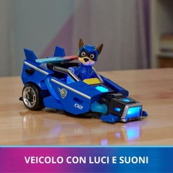 Paw Patrol - Veicolo della Polizia di Chase Tematizzato Super Film, con Luci e Suoni, 3+ Anni - 6067507