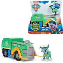 Paw Patrol - Camion per la Raccolta di Rifiuti di Rocky, Veicolo e Personaggio Rocky, 3+ anni - 6068854