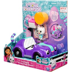 Gabby s Dollhouse - La macchina di Carlita con Personaggio Pandi Panda e Accessori, dai 3 Anni in su - 6062145