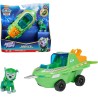 Paw Patrol - Veicolo Trasformabile Aqua Pups di Rocky per Avventure Marine, Personaggio di Rocky incluso, 3+ anni - 6066142