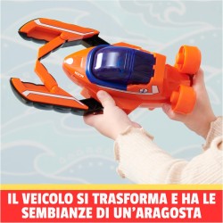 Paw Patrol - Veicolo Trasformabile Aqua Pups di Zuma per Avventure Marine, Personaggio di Zuma incluso, 3+ anni - 6066143