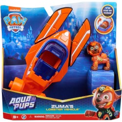 Paw Patrol - Veicolo Trasformabile Aqua Pups di Zuma per Avventure Marine, Personaggio di Zuma incluso, 3+ anni - 6066143