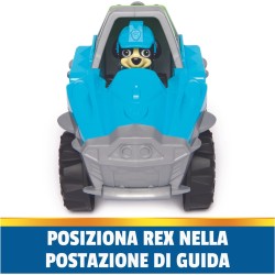 Paw Patrol - Veicolo da Salvataggio di Rex, Veicolo e Personaggio Rex,  3+ Anni - 6069070