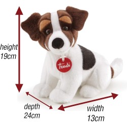 Trudi 22925 - Jack Russel Jack Peluche Taglia S colore â€ŽBianco/Marrone