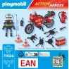 Playmobil - Action Heroes 71466 Moto dei pompieri, con una radio e un estintore, giochi di ruolo divertenti - PM71466