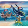 Playmobil - Pirates 71419 - Pirata contro piovra gigante, Pirati contro Deepers, la piovra ha una vera funzione di spruzzo d acq