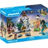Playmobil - Pirates 71420 Nascondiglio del tesoro pirata, alla ricerca del teschio di cristallo, un  emozionante mondo subacqueo