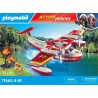 Playmobil - Act!on Heroes 71463 - Idrovolante dei pompieri, missioni eroiche di soccorso, con un vigile del fuoco, giochi di ruo