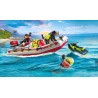 Playmobil - Act!on Heroes 71464 - Gommone dei pompieri e acquascooter, inclusi maschere da sub e pinne, giochi di ruolo diverten