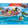 Playmobil - Act!on Heroes 71464 - Gommone dei pompieri e acquascooter, inclusi maschere da sub e pinne, giochi di ruolo diverten