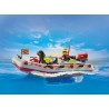 Playmobil - Act!on Heroes 71464 - Gommone dei pompieri e acquascooter, inclusi maschere da sub e pinne, giochi di ruolo diverten