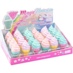 Nice Group - Magic Unicorn Lipgloss Mono Icecream, 1 Lucidalabbra a forma di cono gelato a sorpresa - NICE16021