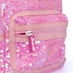 Nice Group - Girabrilla Bunny Backpack Pink, Zainetto Coniglio Rosa con Paillettes - NICE19081