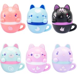 Nice Group - MOMOMI Kuchicappu Lipgloss, 1 Lucidalabbra a Tazzina con Tappo a forma di Gatto a sorpresa - NICE48540