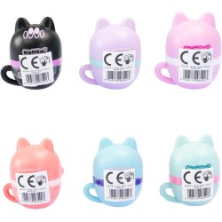 Nice Group - MOMOMI Kuchicappu Lipgloss, 1 Lucidalabbra a Tazzina con Tappo a forma di Gatto a sorpresa - NICE48540