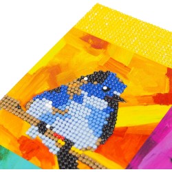 Nice Group - Diamantiny Level Up - Animals Paintings - AttivitÃ  Crystal Art, Diamond Painting Kit, crea il mosaico Uccellini - 