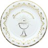 8 Piatti Ã˜ 18 cm Prima Comunione Gold Metal, 62195