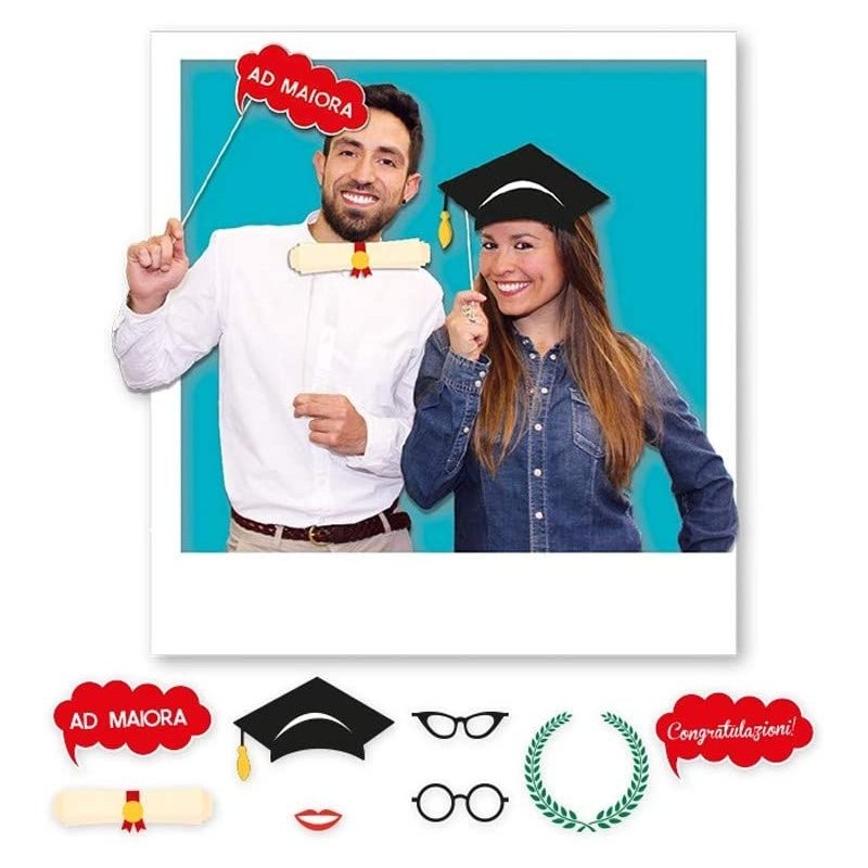 8 Maxi Photo Booth 20 cm Laurea, DI81459