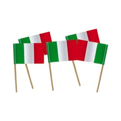 50 Picks Bandierina 4,5 x 6,5 cm Bandiera Italia, DI13220