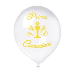 20 Palloncini in Lattice 12 â€� per la Comunione, bianchi decorati, DI72585