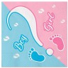 20 Tovaglioli carta, Boy and Girl, 33x33cm per Baby Shower, DI74302