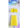 12 Candeline Classiche 8 cm, gialle, DI70405