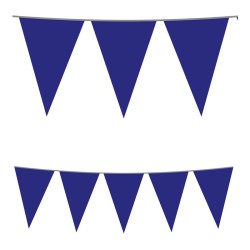 Festone Bandierine in plastica 500 x 25 cm Blu, MT5, DI1006107
