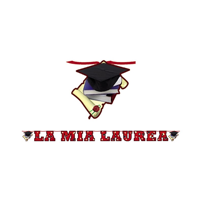 Festone Kit con maxi scritta La Mia Laurea, 6mt, DI60433