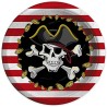 Piatti Carta tema PIRATES, pz.8, Ã˜ 24cm, DI61760