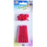 12 Candeline Classiche 8 cm, rosse, DI70403