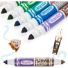 Crayola - Silly Scents, Pennarelli Profumati Lavabili Doppia Punta Maxi, Confezione da 10 pezzi, 20 Colori e 20 Profumi differen