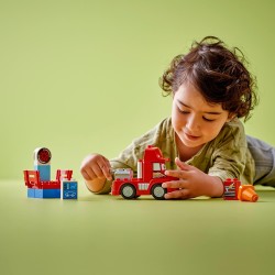 LEGO DUPLO - Disney e Pixar Mack al Circuito, Camion Giocattolo Rosso da Costruire, Veicolo Autocarro Personaggio del Film, 1041